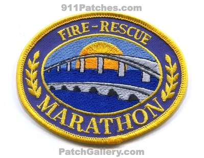 Marathon Fire Rescue Department Patch (Florida)
Scan By: PatchGallery.com
Keywords: dept.