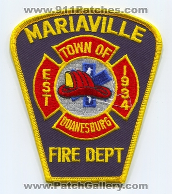 Mariaville Fire Department Town of Duanesburg Patch (New York)
Scan By: PatchGallery.com
Keywords: dept. est. 1934