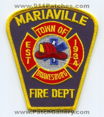 Mariaville Fire Department Town of Duanesburg Patch (New York)
Scan By: PatchGallery.com
Keywords: dept. est. 1934