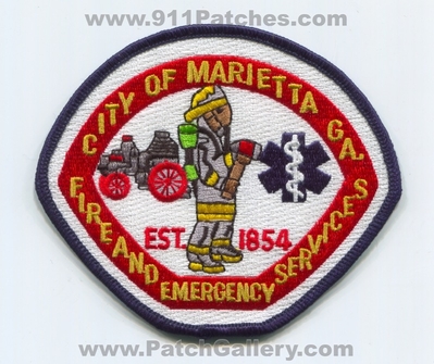 Marietta Fire and Emergency Services Patch (Georgia)
Scan By: PatchGallery.com
Keywords: city of & es department dept. est. 1854
