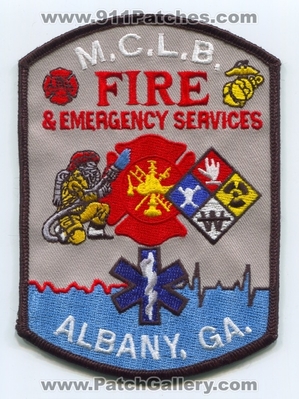 Marine Corps Logistics Base MCLB Albany Fire and Emergency Services USMC Military Patch (Georgia)
Scan By: PatchGallery.com
Keywords: m.c.l.b. & department dept. u.s.m.c. ga.