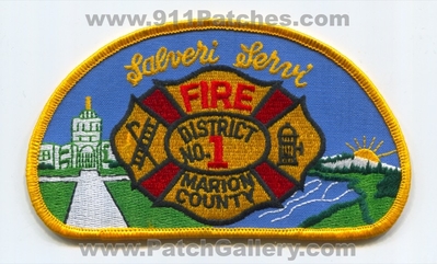 Marion County Fire District Number 1 Patch (Oregon)
Scan By: PatchGallery.com
Keywords: co. dist. no. #1 department dept.