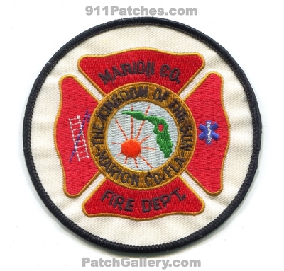 Marion County Fire Department Patch (Florida)
Scan By: PatchGallery.com
Keywords: co. dept. the kingdom of the sun co. fla