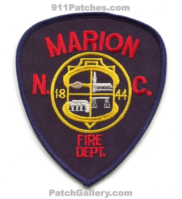 Marion Fire Department Patch (North Carolina)
Scan By: PatchGallery.com
Keywords: dept. 1844