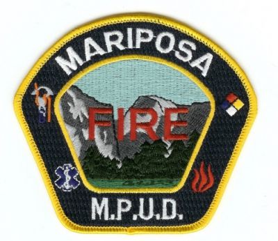 Mariposa Fire
Thanks to PaulsFirePatches.com for this scan.
Keywords: california mpud
