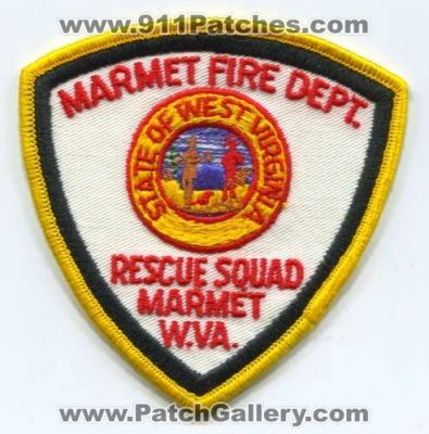 Marmet Fire Department Rescue Squad Patch (West Virginia)
Scan By: PatchGallery.com
Keywords: dept. w.va.