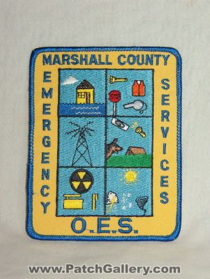 Marshall County Emergency Services (West Virginia)
Thanks to Walts Patches for this picture.
Keywords: co. office of o.e.s. oes