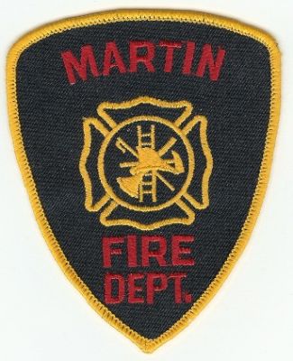 Martin Fire Dept
Thanks to PaulsFirePatches.com for this scan.
Keywords: mississippi department