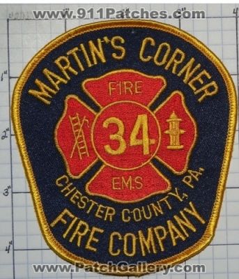 Martins Corner Fire EMS Department Company 34 (Pennsylvania)
Thanks to swmpside for this picture.
Keywords: dept. chester county pa.