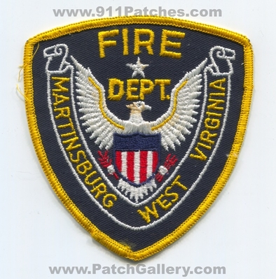 Martinsburg Fire Department Patch (West Virginia)
Scan By: PatchGallery.com
Keywords: dept.