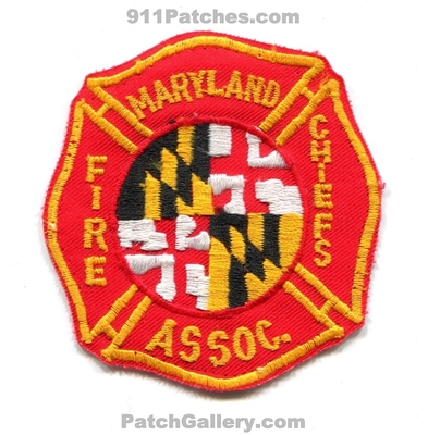 Maryland Fire Chiefs Association Patch (Maryland)
Scan By: PatchGallery.com
Keywords: assoc. assn.