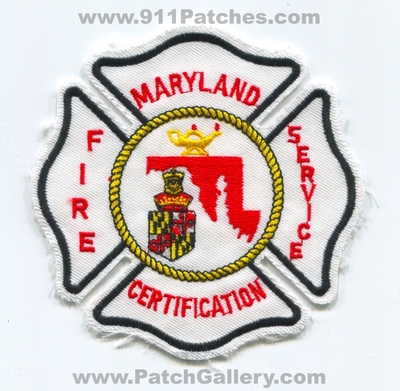Maryland State Fire Service Certification Patch (Maryland)
Scan By: PatchGallery.com
Keywords: department dept.