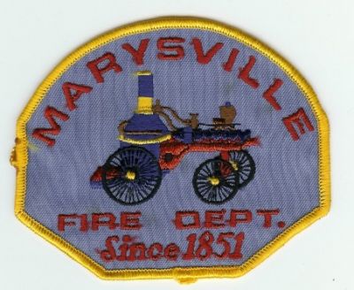 Marysville Fire Dept
Thanks to PaulsFirePatches.com for this scan.
Keywords: california department