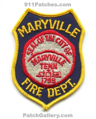 Maryville Fire Department Patch (Tennessee)
Scan By: PatchGallery.com
Keywords: dept. 1795
