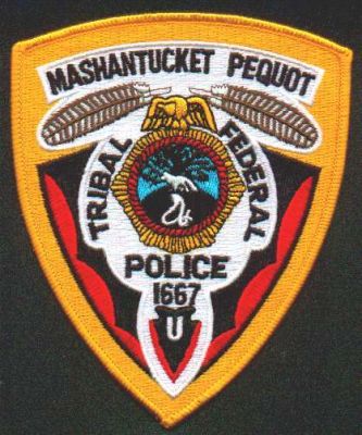 Mashantucket Pequot Tribal Federal Police
Thanks to EmblemAndPatchSales.com for this scan.
Keywords: connecticut