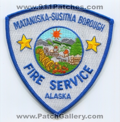 Matanuska-Susitna Borough Fire Service Patch (Alaska)
Scan By: PatchGallery.com
Keywords: department dept.