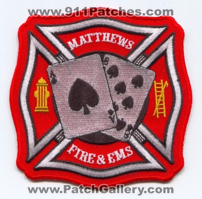 Matthews Fire and EMS Department Patch (North Carolina)
Scan By: PatchGallery.com
Keywords: & dept.