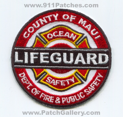 Maui County Department of Fire and Public Safety Ocean Lifeguard Patch (Hawaii)
Scan By: PatchGallery.com
Keywords: co. dept. dps & of