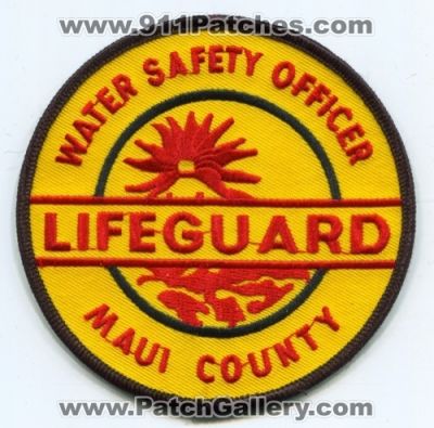 Maui County Lifeguard Water Safety Officer EMS Patch (Hawaii)
Scan By: PatchGallery.com
Keywords: co.