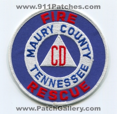 Maury County Fire Rescue Department (Tennessee)
Scan By: PatchGallery.com
Keywords: co. dept. cd civil defense