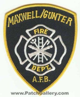Maxwell Gunter AFB Fire Dept (Alabama)
Thanks to PaulsFirePatches.com for this scan.
Keywords: air force base usaf department
