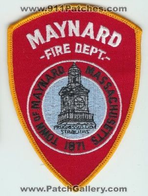 Maynard Fire Department (Massachusetts)
Thanks to Mark C Barilovich for this scan.
Keywords: dept. town of
