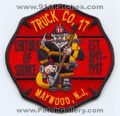 Maywood Fire Department Truck Company 17 Patch (New Jersey)
Scan By: PatchGallery.com
Keywords: dept. co. number no. #17 n.j.