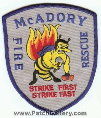 McAdory Fire Rescue (Alabama)
Thanks to PaulsFirePatches.com for this scan.
