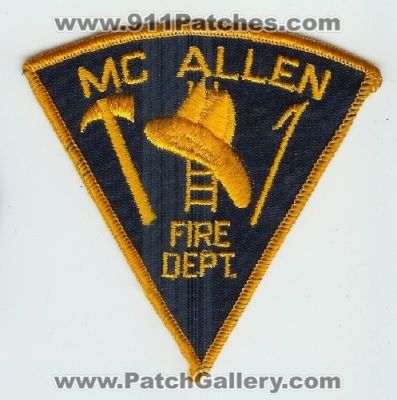 McAllen Fire Department (Texas)
Thanks to Mark C Barilovich for this scan.
Keywords: dept.