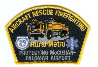 McClellan Palomar Airport Aircraft Rescue Firefighting
Thanks to PaulsFirePatches.com for this scan.
Keywords: california fire rural metro cfr arff crash