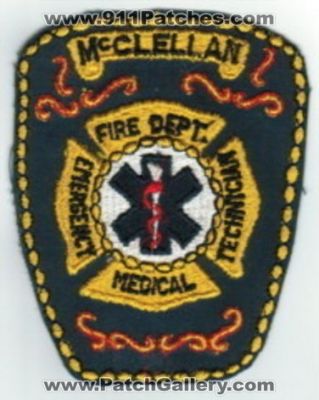 McClellan AFB Fire Department Emergency Medical Technician (California)
Thanks to Paul Howard for this scan. 
Keywords: air force base usaf emt dept.