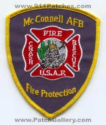 McConnell Air Force Base AFB Crash Fire Rescue CFR Department USAF Military Patch (Kansas)
Scan By: PatchGallery.com
Keywords: a.f.b. c.f.r. u.s.a.f. dept. arff aircraft airport rescue firefighter firefighting protection
