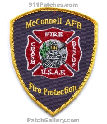 McConnell Air Force Base AFB Fire Protection USAF Military Patch (Kansas)
Scan By: PatchGallery.com
Keywords: a.f.b. prot. department dept. u.s.a.f. crash rescue cfr c.f.r. aircraft airport firefighter firefighting arff a.r.f.f. u.s.a.f.