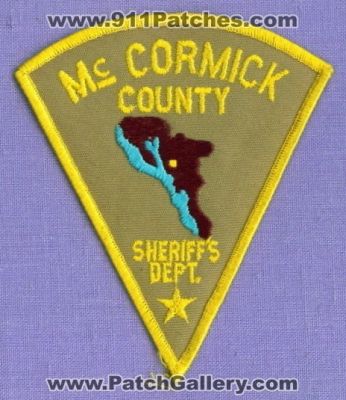 McCormick County Sheriff's Department (South Carolina)
Thanks to apdsgt for this scan.
Keywords: sheriffs dept.