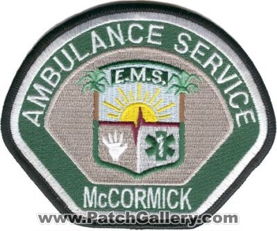 McCormick Ambulance Service (California)
Thanks to zwpatch.ca for this scan.
Keywords: ems e.m.s.