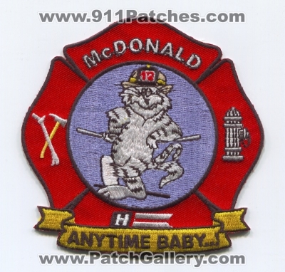 McDonald Fire Department Patch (Pennsylvania)
Scan By: PatchGallery.com
Keywords: dept. 12 anytime baby