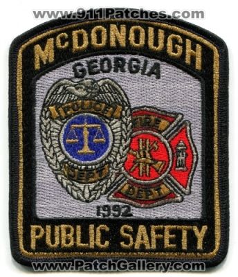 McDonough Public Safety Department (Georgia)
Scan By: PatchGallery.com
Keywords: dps dept. fire police