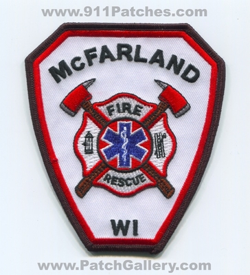 McFarland Fire Rescue Department Patch (Wisconsin)
Scan By: PatchGallery.com
Keywords: dept.