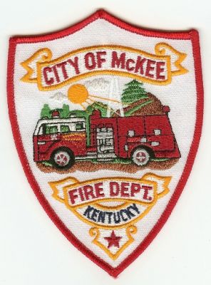 McKee Fire Dept
Thanks to PaulsFirePatches.com for this scan.
Keywords: kentucky department city of