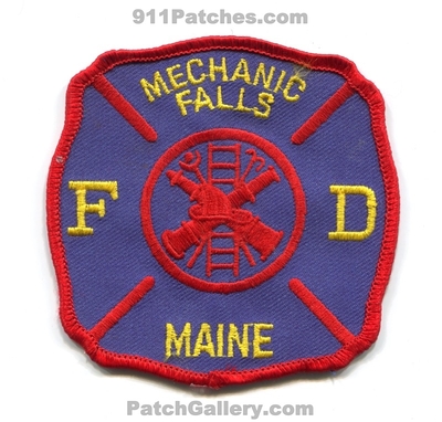 Mechanic Falls Fire Department Patch (Maine)
Scan By: PatchGallery.com
Keywords: dept. fd