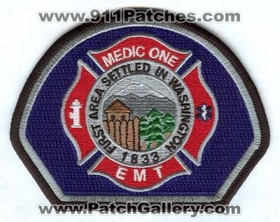 Dupont Fire Department Medic One EMT (Washington)
Scan By: PatchGallery.com
Keywords: dept. 1 ems first area settled in washington