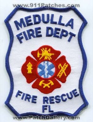 Medulla Fire Rescue Department Patch (Florida)
Scan By: PatchGallery.com
Keywords: dept.