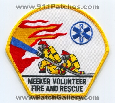 Meeker Volunteer Fire and Rescue Department Patch (Colorado)
[b]Scan From: Our Collection[/b]
Keywords: vol. dept.