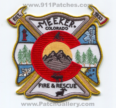 Meeker Fire and Rescue Department Patch (Colorado)
[b]Scan From: Our Collection[/b]
Keywords: & dept. est. 1933