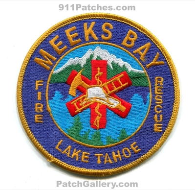 Meeks Bay Fire Rescue Department Lake Tahoe Patch (California)
Scan By: PatchGallery.com
Keywords: dept.