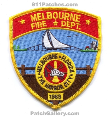 Melbourne Fire Department Patch (Florida)
Scan By: PatchGallery.com
Keywords: dept. the harbor city 1969