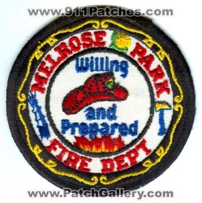 Melrose Park Fire Department (Illinois)
Scan By: PatchGallery.com
Keywords: dept.