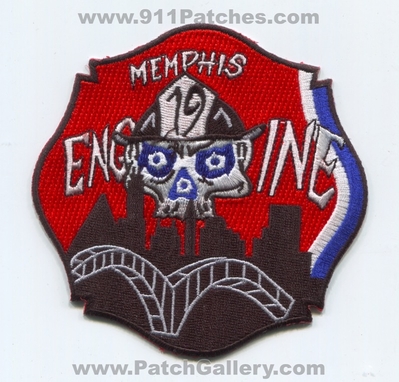 Memphis Fire Department Engine 19 Patch (Tennessee)
Scan By: PatchGallery.com
Keywords: dept. mfd m.f.d. company co. station bridge skull