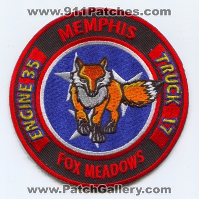 Memphis Fire Department Engine 35 Truck 17 Patch (Tennessee)
Scan By: PatchGallery.com
Keywords: dept. mfd company co. station fox meadows