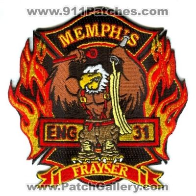 Memphis Fire Department Engine 31 Patch (Tennessee)
Scan By: PatchGallery.com
Keywords: dept. mfd company co. station frayser